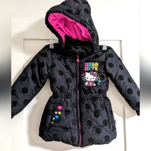 HELLO KITTY GIRL 6T PUFFY WINTER JACKET